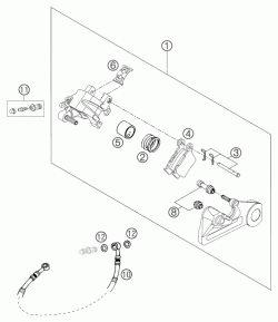 REAR BRAKE CALIPER