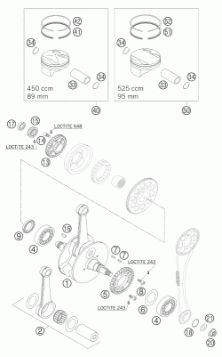 CRANKSHAFT, PISTON