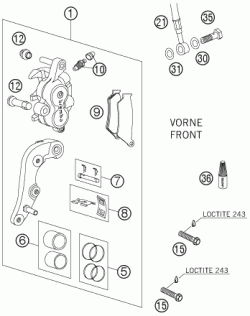 FRONT BRAKE CALIPER